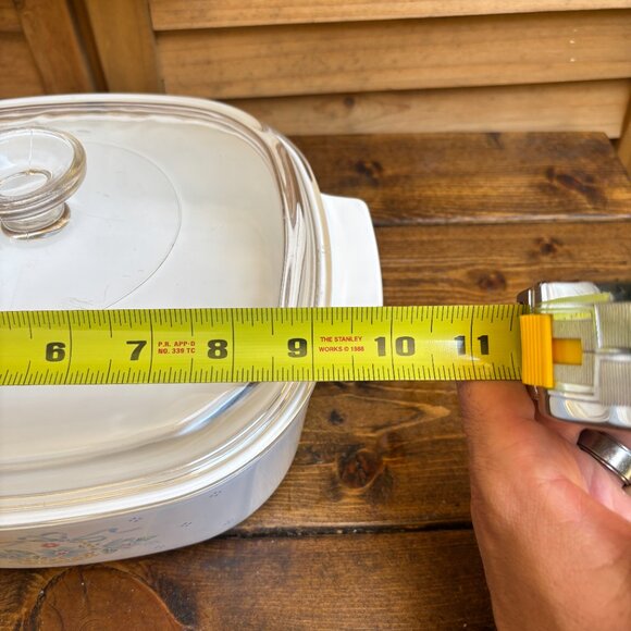 Vintage CorningWare Casserole Dish w/ Lid –‎ Country Basket Pattern - Picture 4 of 6